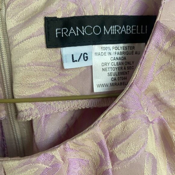 Franco Mirabelli Inez Sleeveless Top Purple English Garden Design Size L - Picture 2 of 6